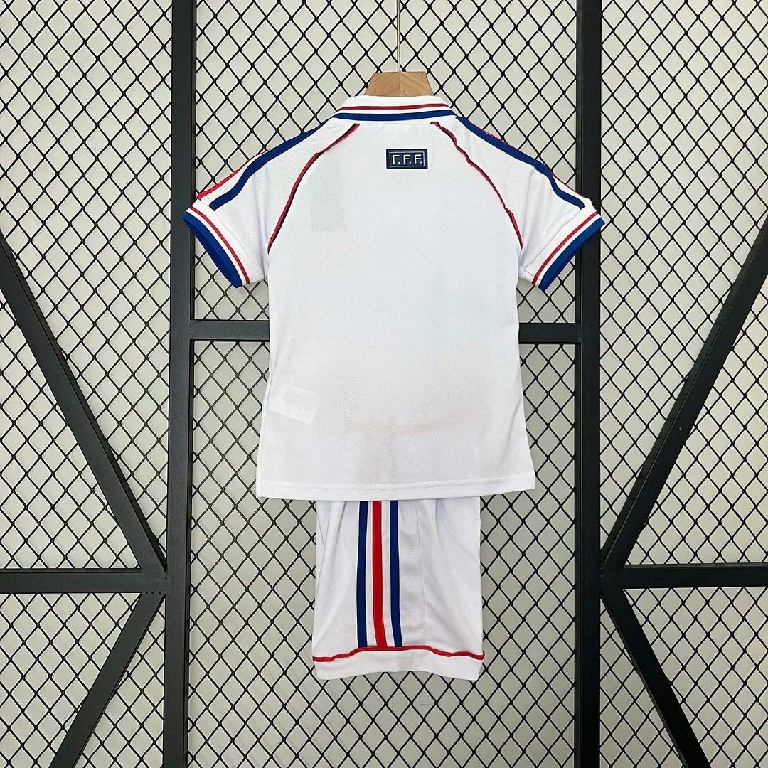 Kit Francia Visitante Retro 1998 Taglia Bambino