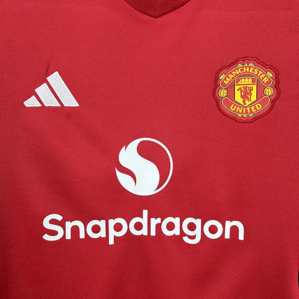 Kit Locale Manchester United 2025/2026 Taglia Bambino