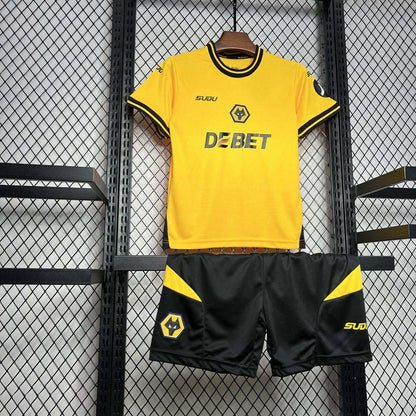 2024-2025 Kit casa Wolverhampton Wanderers Taglia Bambino
