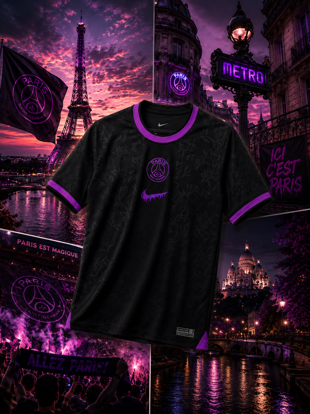 PSG Paris Saint-Germain "Paris Noir" Edición Especial