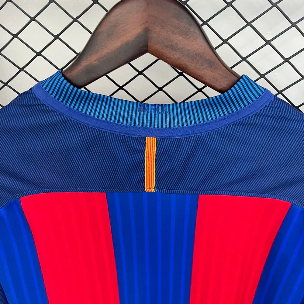 2016/2017 Barcellona Home Retrò Manica Lunga