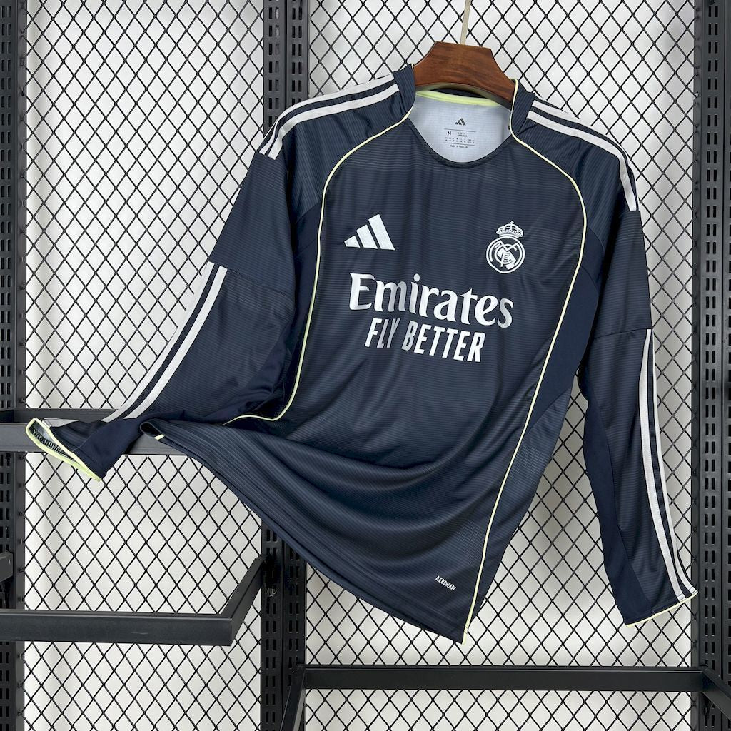 Real Madrid 2025/2026 Visitante Manga Larga