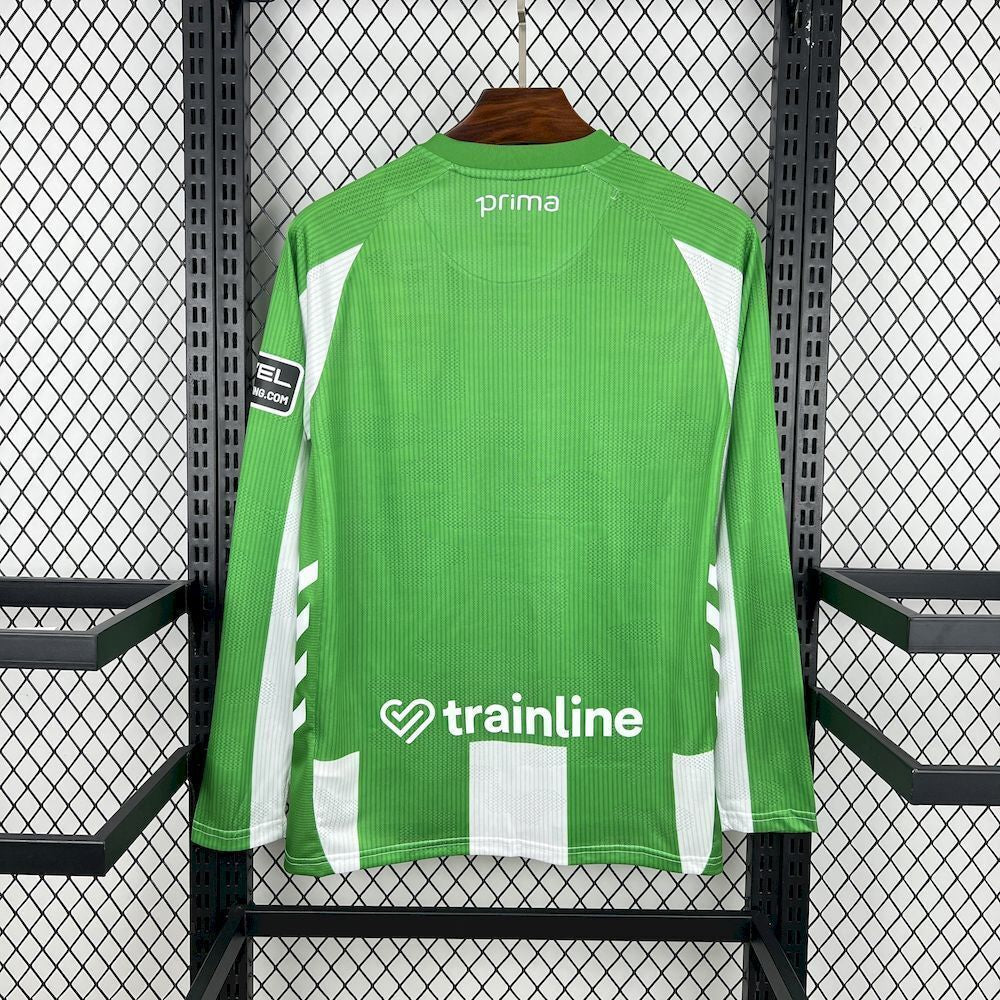 2025/2026 Real Betis Home Maglia Manica Lunga
