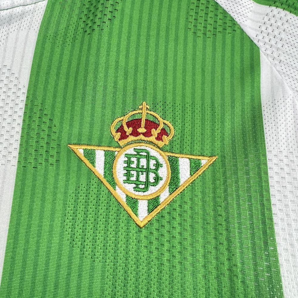 2025/2026 Real Betis Home Maglia Manica Lunga