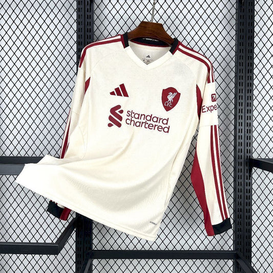 2025/2026 Liverpool Visitante Manga Larga