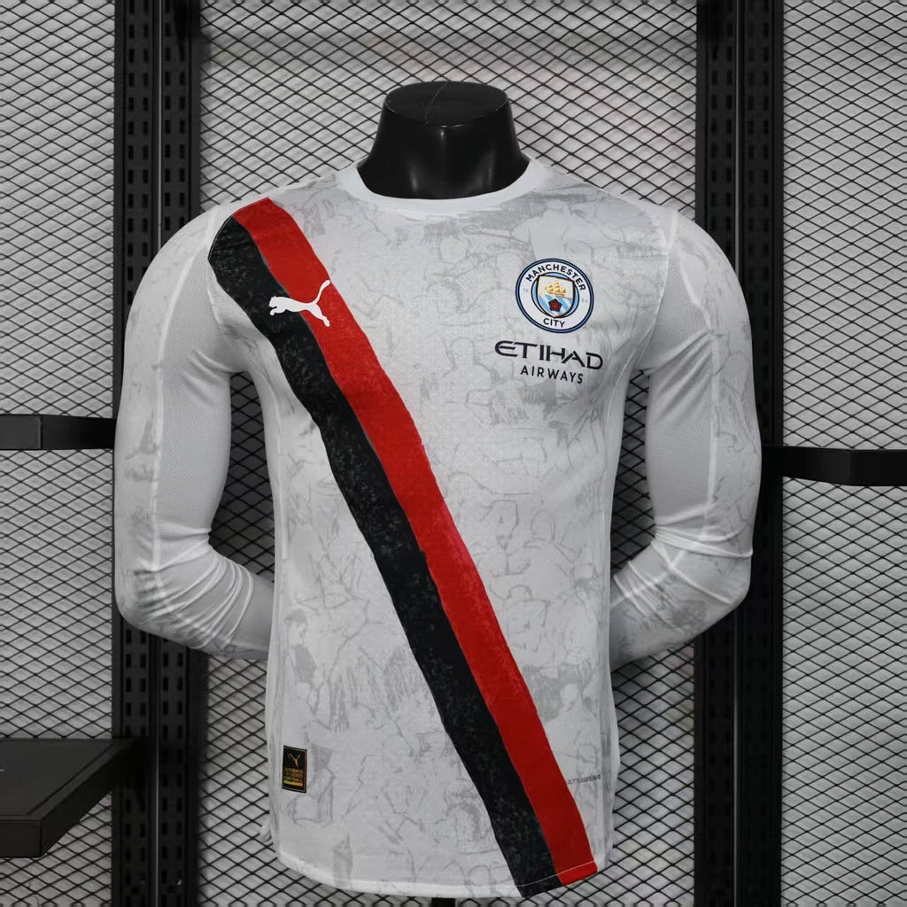 2025/2026 Manchester City Visitante Manga Larga