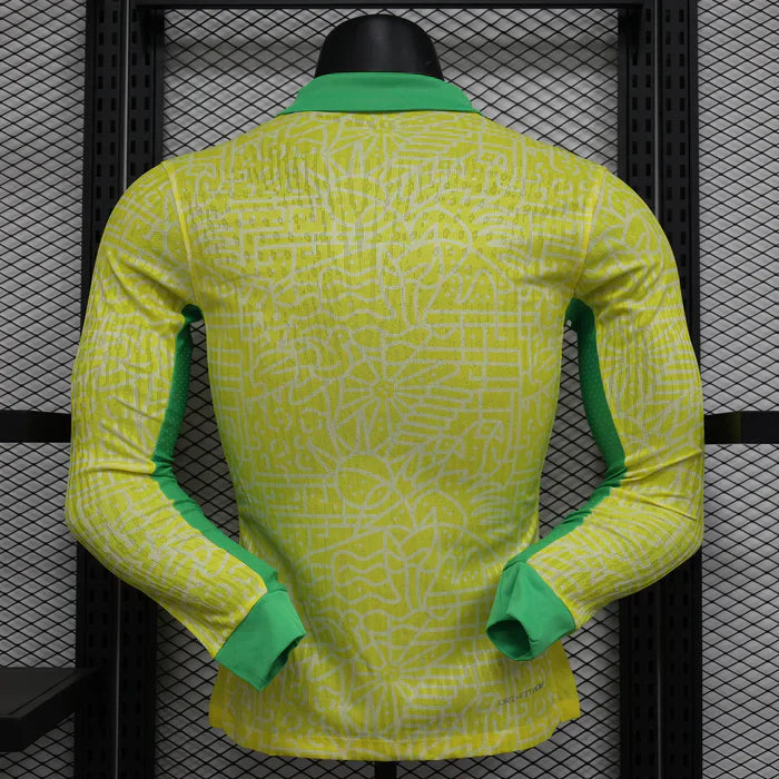 Brasile 2024/2025 Maglia Home Manica Lunga