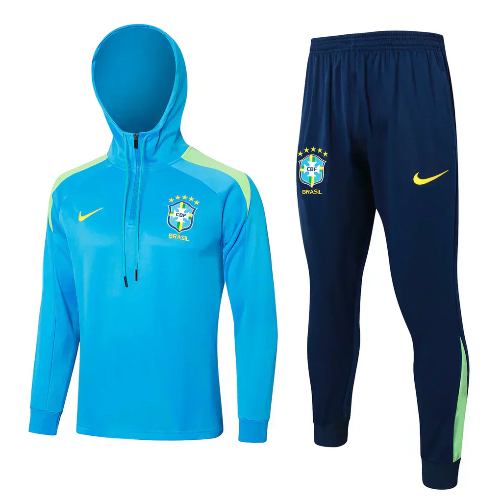 Tuta Brasile azzurra e blu scuro