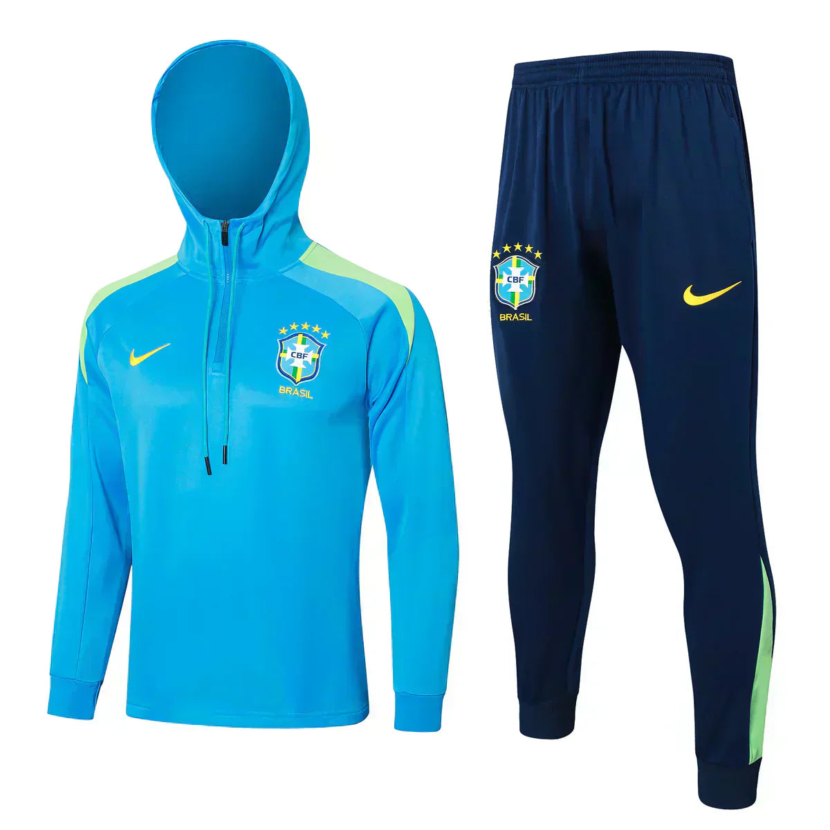 Tuta Brasile azzurra e blu scuro