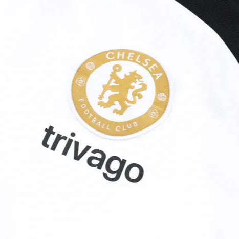 Tuta Chelsea bianca e nera con oro