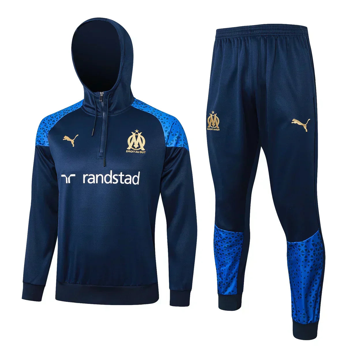 Olympique de Marseille Dark Blue and Gold Chándal