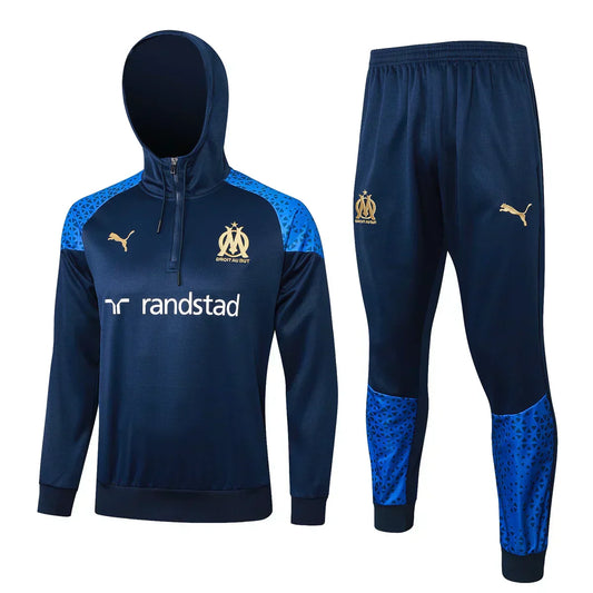 Tuta Olympique Marsiglia Blu Scuro e Oro