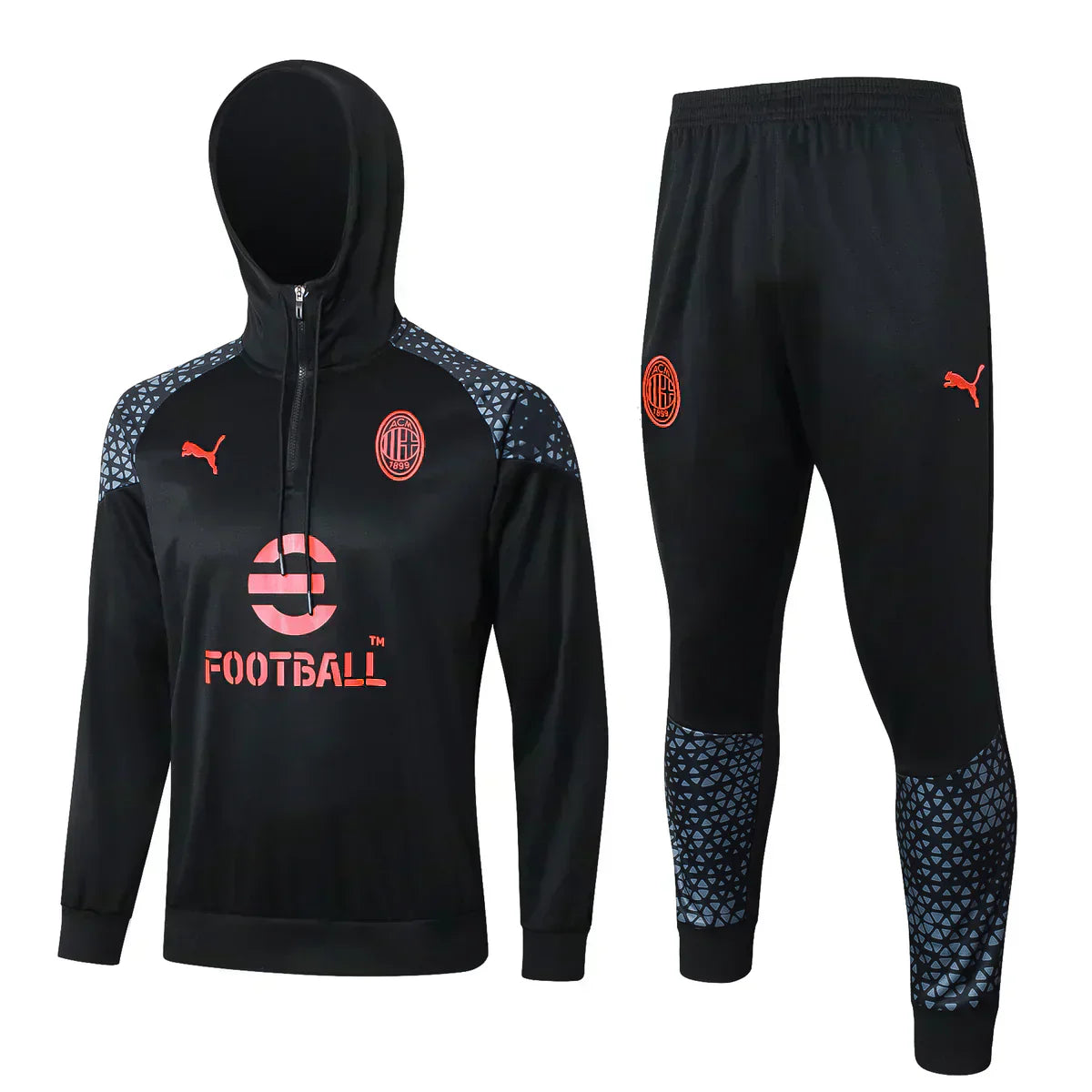 AC Milan Black and Red Chándal