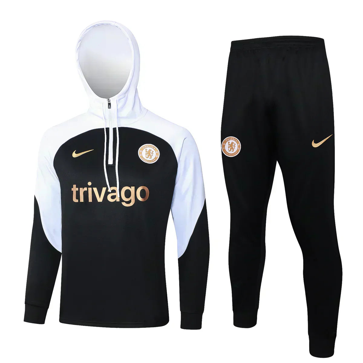 Chelsea FC White and Black x Gold Chándal