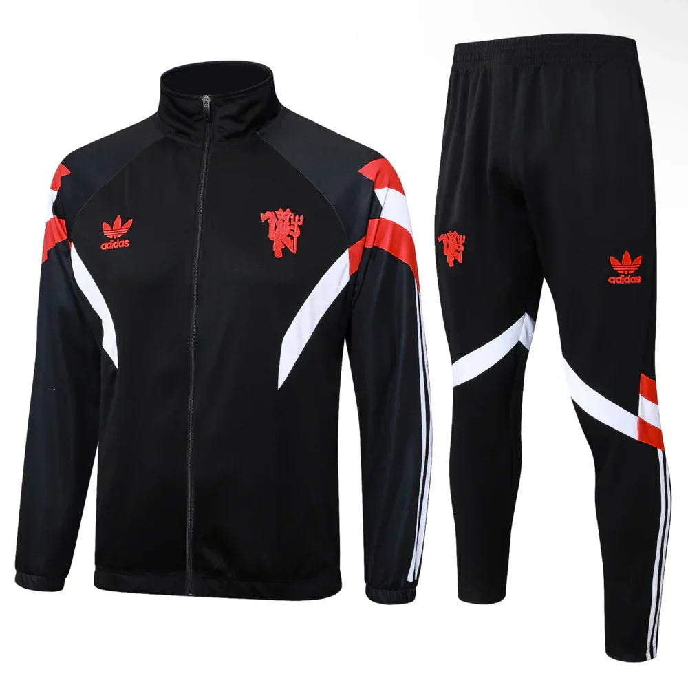 Manchester United Black and Red Chándal II