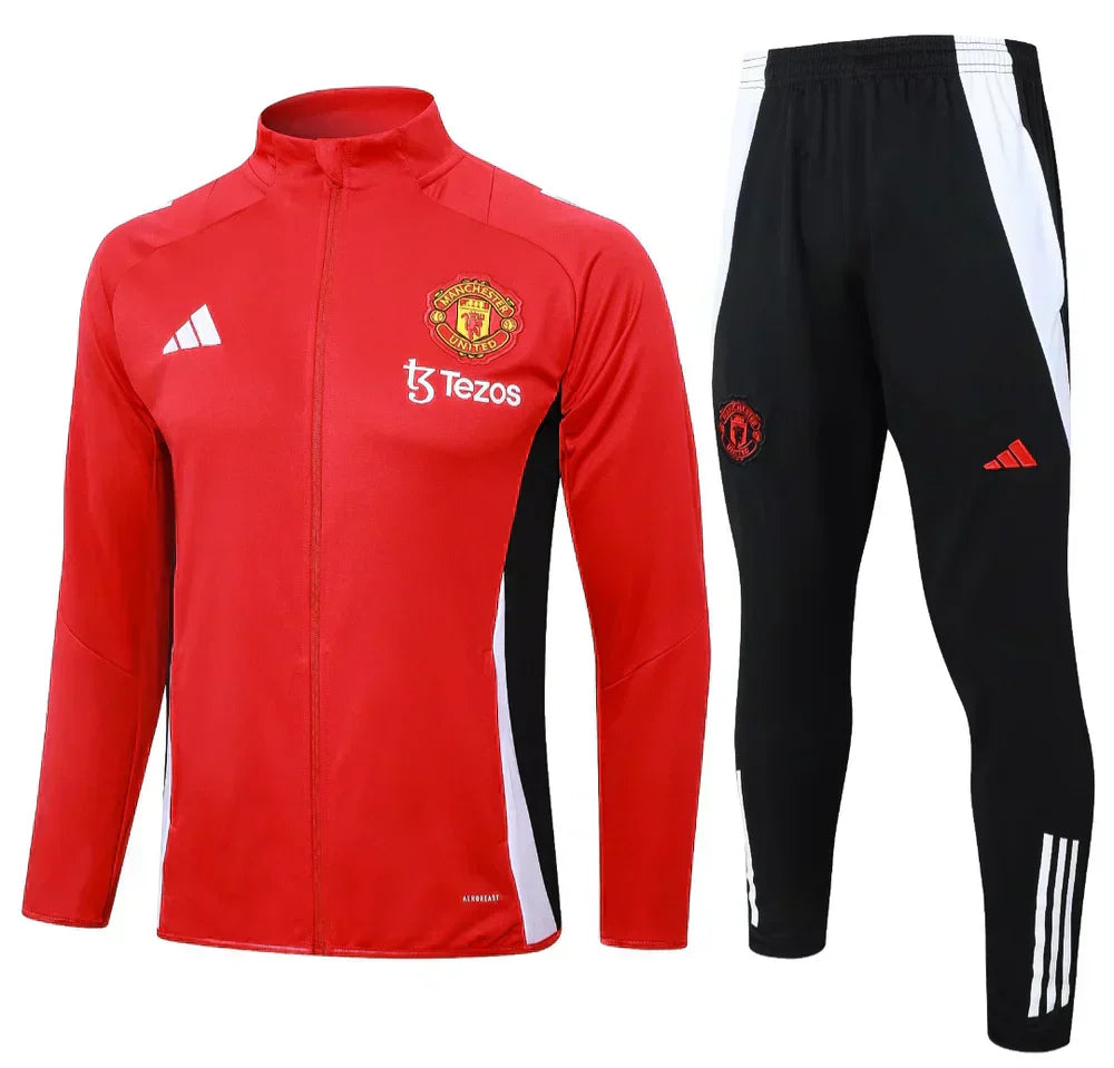 Tuta Manchester United Nera e Rossa