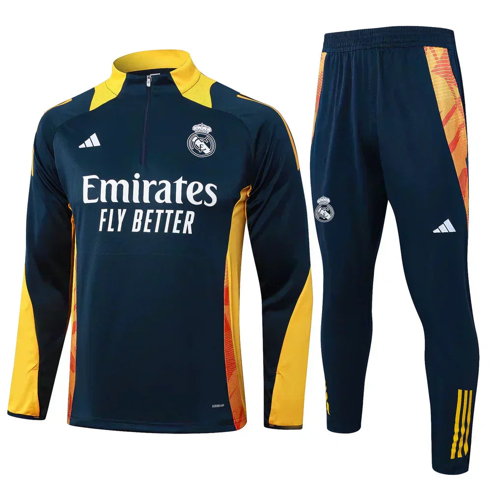 Real Madrid Dark Blue and Yellow Chándal