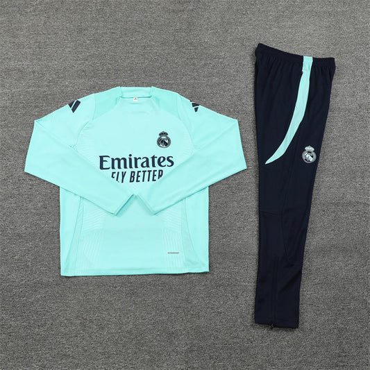 Tuta sportiva Real Madrid blu scuro e menta