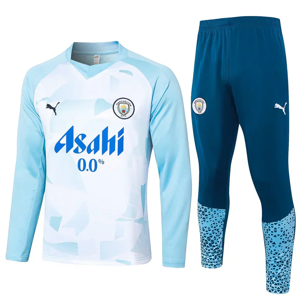 Manchester City White and Blue Chándal