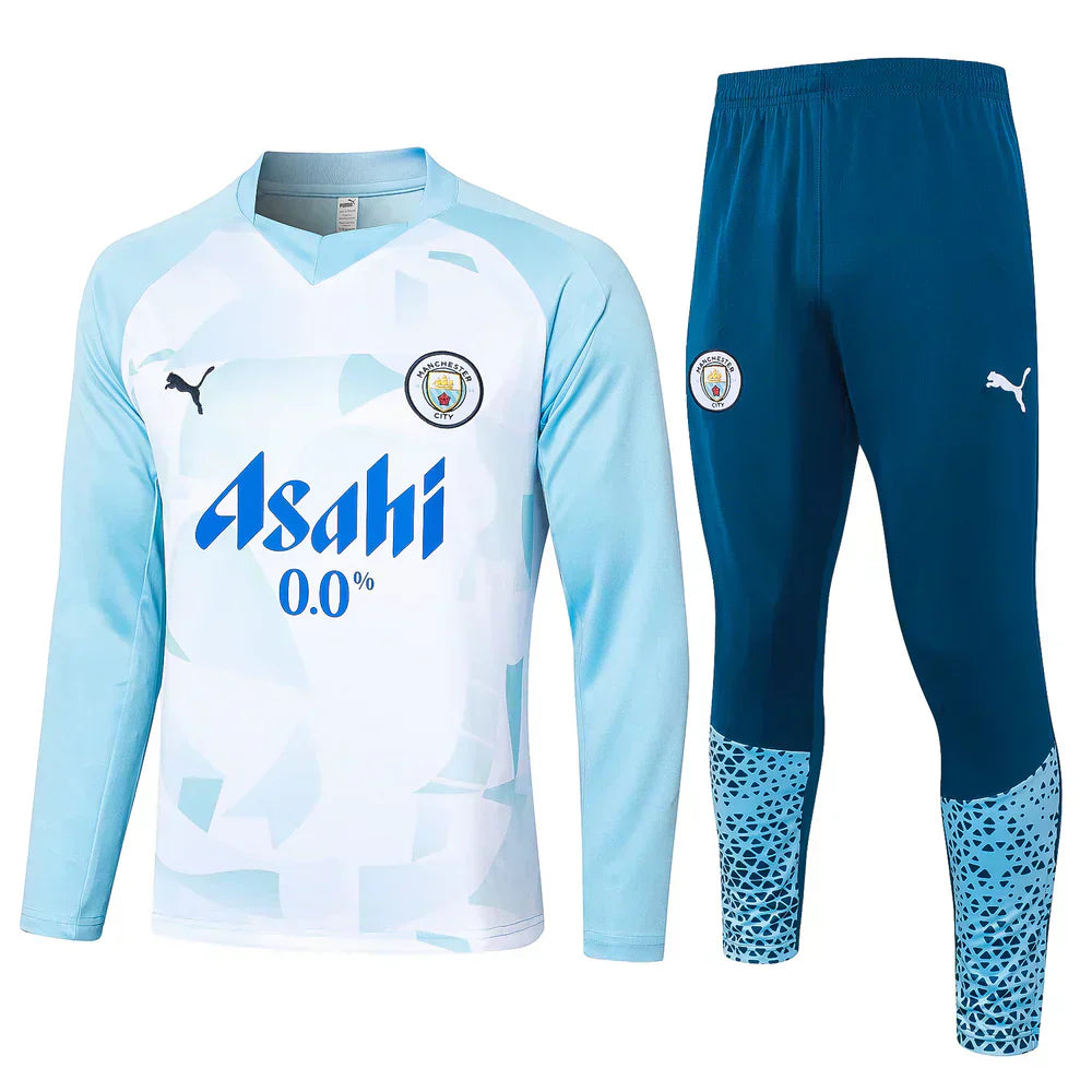 Tuta Manchester City bianca e blu