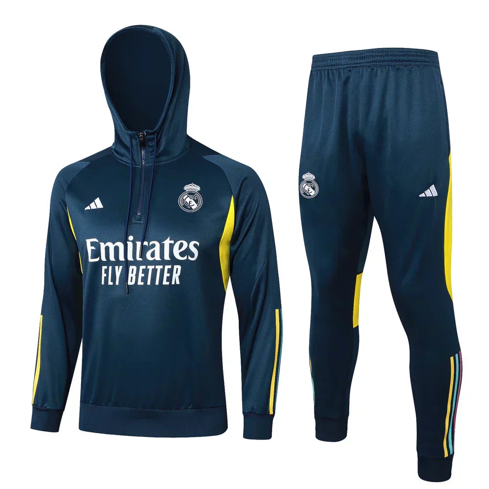 Real Madrid Dark Blue and Yellow Chándal