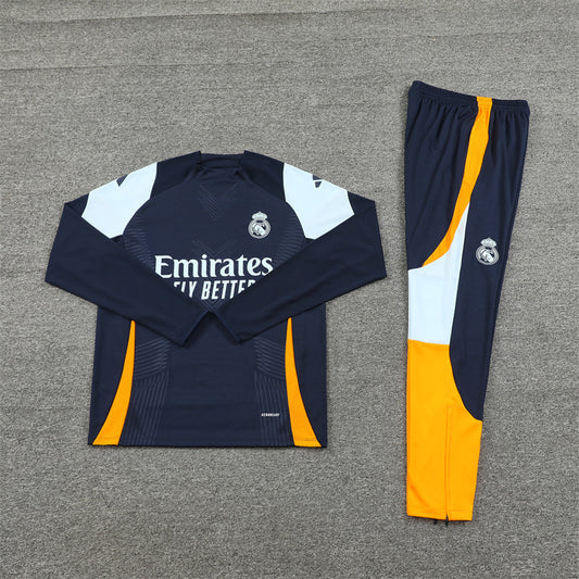 Tuta del Real Madrid blu scuro e arancione