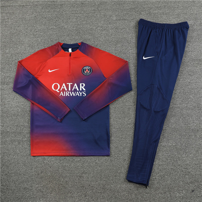 PSG Paris Saint Germain Tuta blu scuro e rossa III