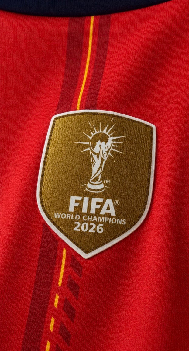 España Local Mundial 2026 DOS ESTRELLAS+ PARCHE CAMPEONES