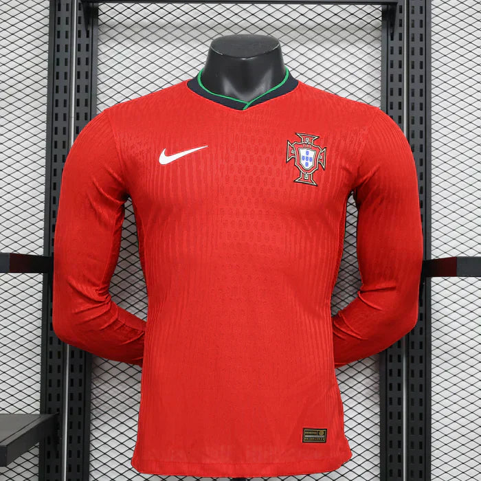Portogallo 2024/2025 Divisa Home Manica Lunga