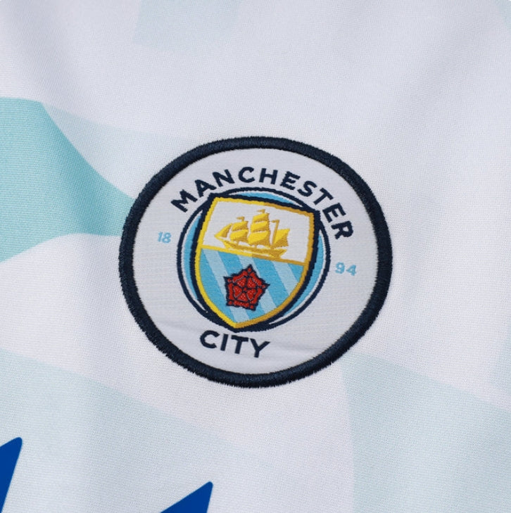 Tuta Manchester City bianca e blu