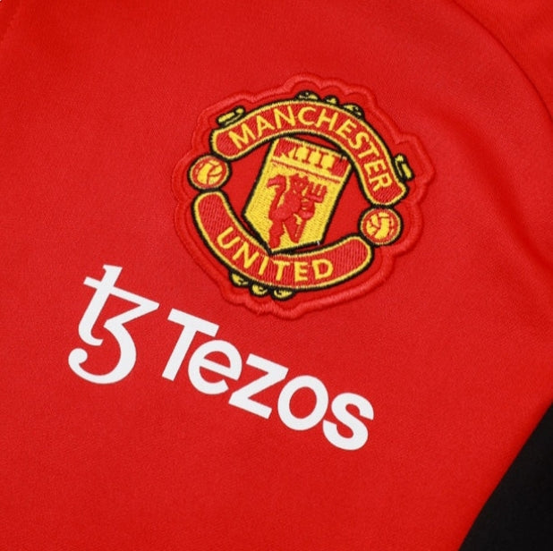 Tuta Manchester United Nera e Rossa