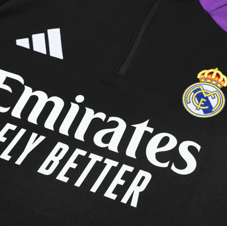 Tuta Real Madrid nera e viola