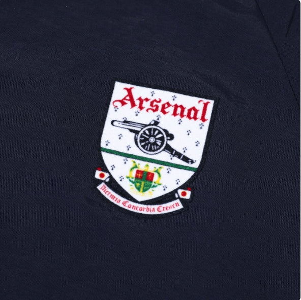 Giacca retrò Arsenal blu scuro e rossa
