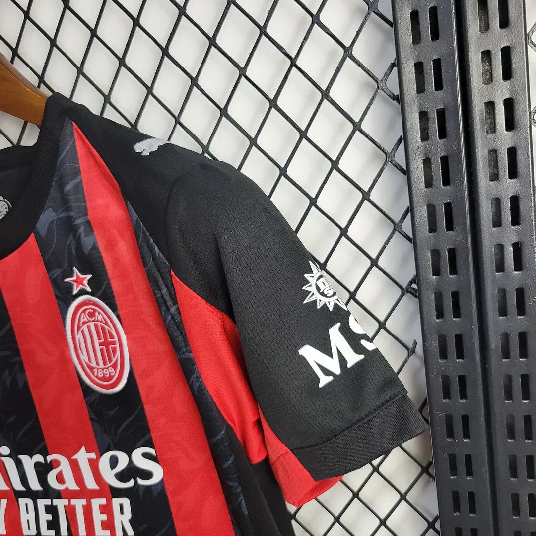 2025/2026 AC Milan Kit Casa Taglia Bambino