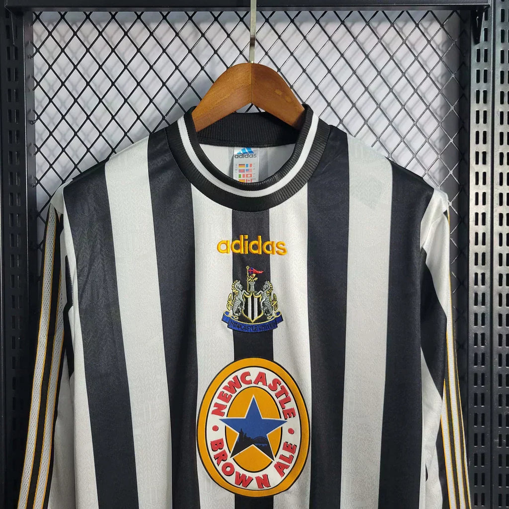 1995-1997 Retro Newcastle United Home Maglia a maniche lunghe