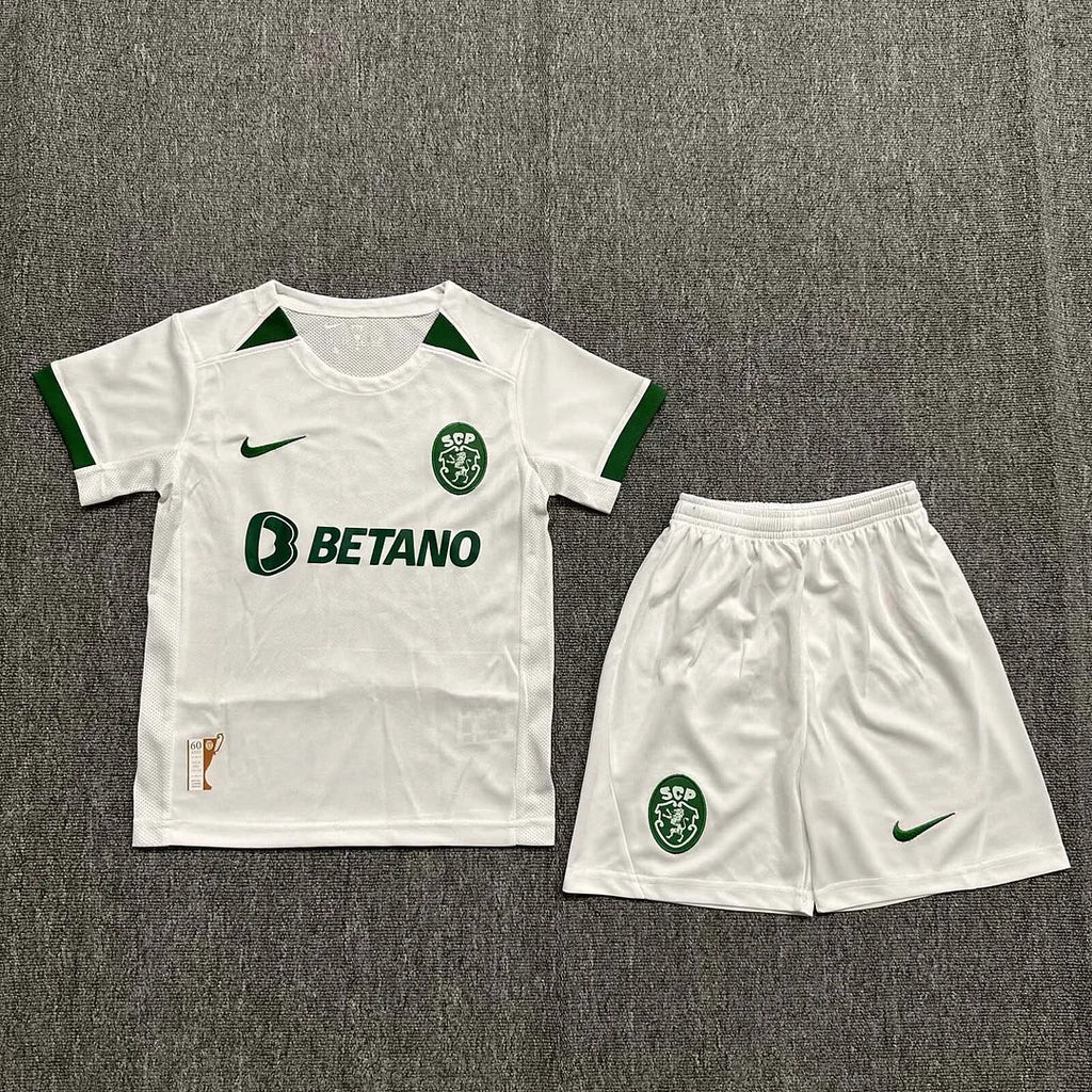 2024-2025 Sporting Lisbon Kit Trasferta Taglia Bambino