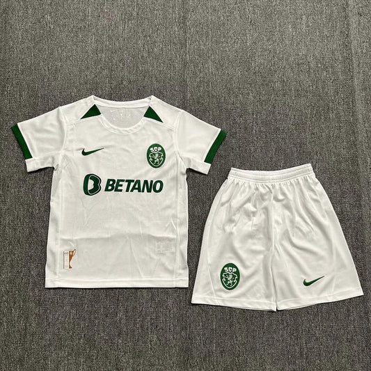 2024-2025 Sporting Lisbon Kit Trasferta Taglia Bambino