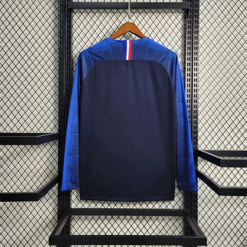 2018 Retro FIFA World Cup Francia Maglia a Maniche Lunghe