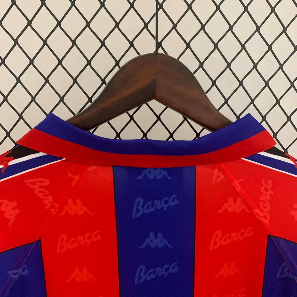 1995-1997 Barcellona Retrò Maglia a Maniche Lunghe