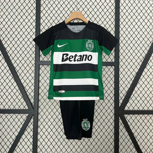 2024/2025 Sporting Lisbon Maglia Casa Bambino