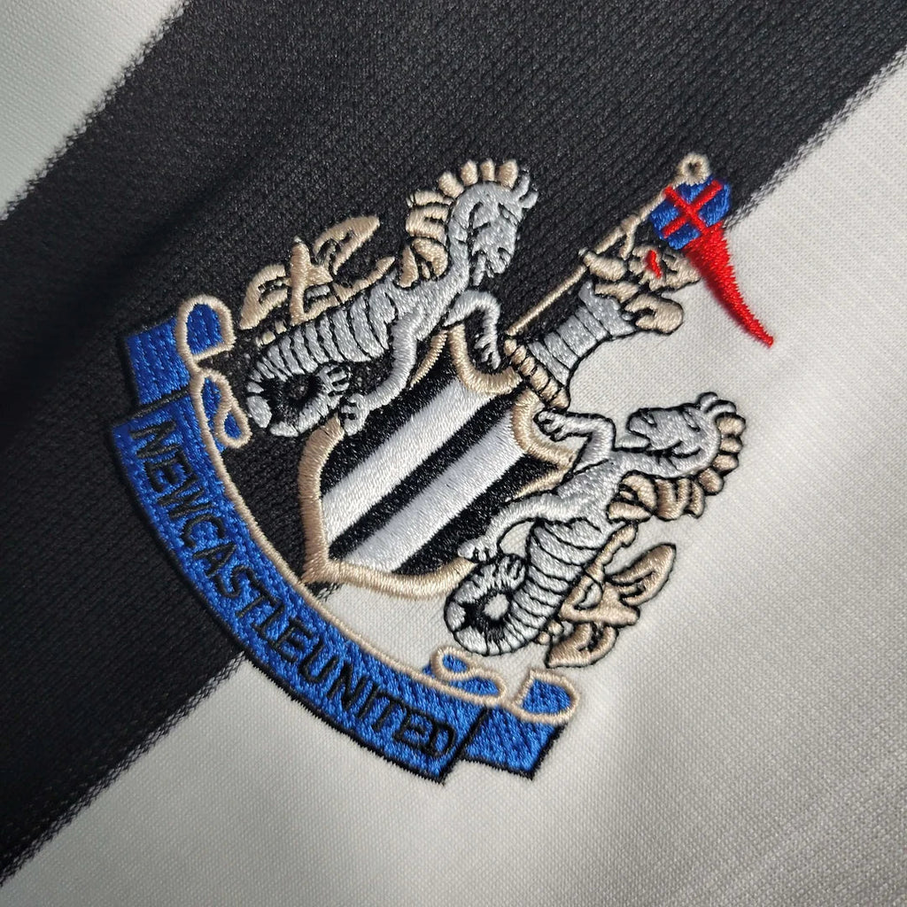 1997-1999 Maglia Newcastle United Retrò Casa Manica Lunga