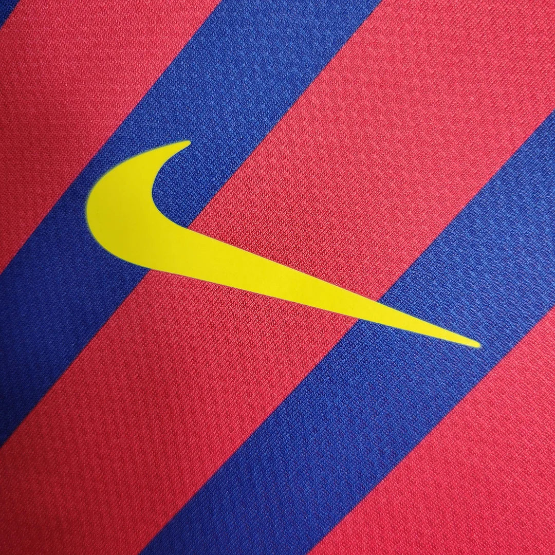 2011-2012 Barcellona Retro Maglia Casa Manica Lunga