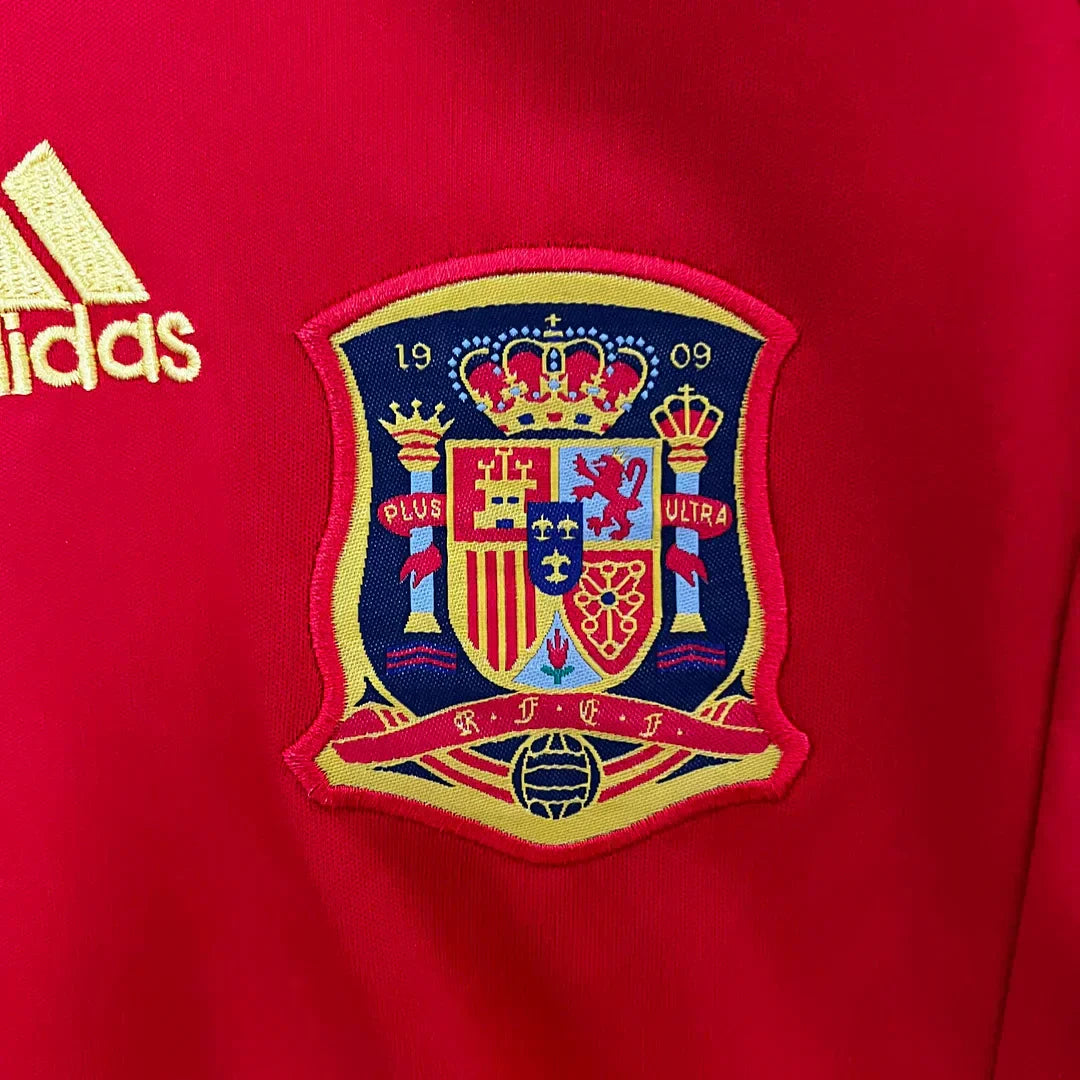 2010 Retrò Spagna Maglia Locale Taglia Bambino