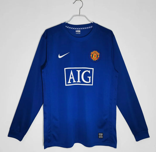 Manchester United Retro 2008-2009 Visitante Kit Manga Larga