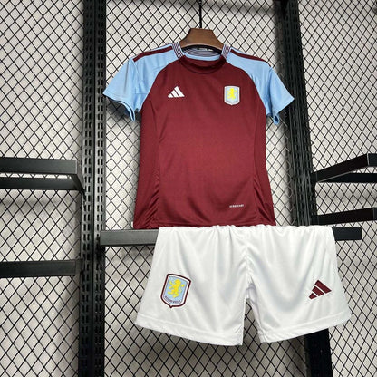 Kit Locale Aston Villa 2024-2025 Taglia Bambino