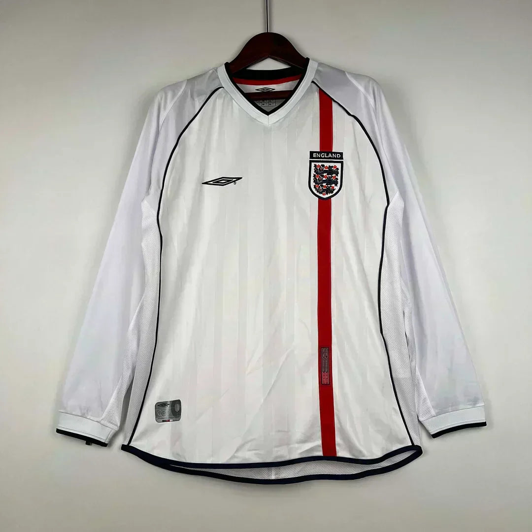 Maglia retrò Inghilterra 2002 a maniche lunghe