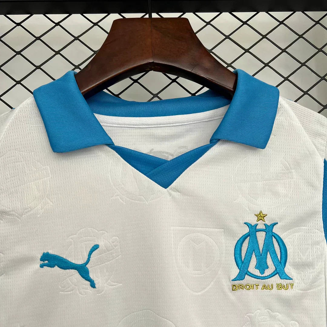 2025/2026 Olympique Marsiglia Home Kit Taglia Bambino