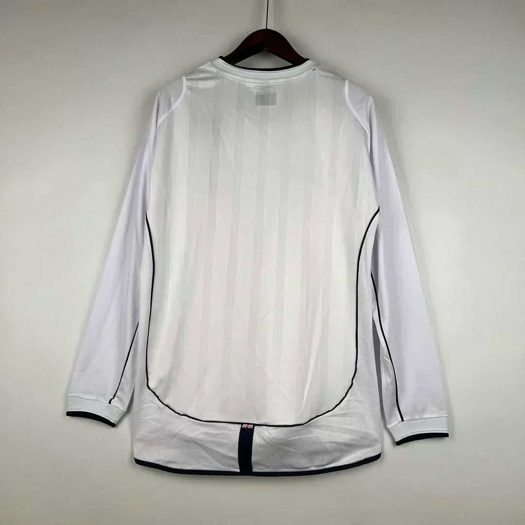 Maglia retrò Inghilterra 2002 a maniche lunghe