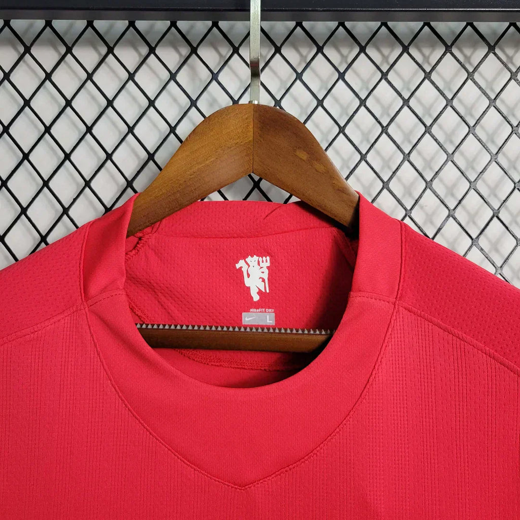 Manchester United Retro Kit Casa Manica Lunga 2007-2008