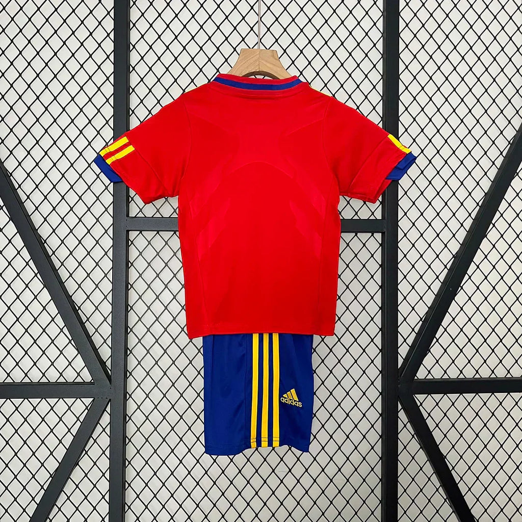 2010 Retrò Spagna Maglia Locale Taglia Bambino